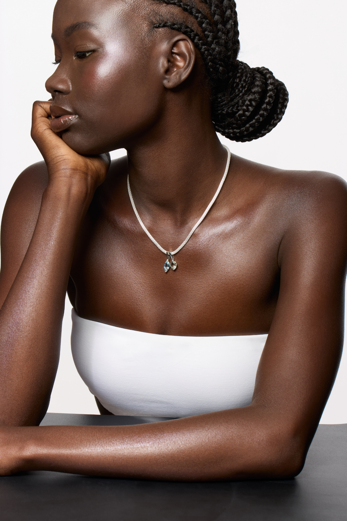 Solraine Necklace, Prasiolite