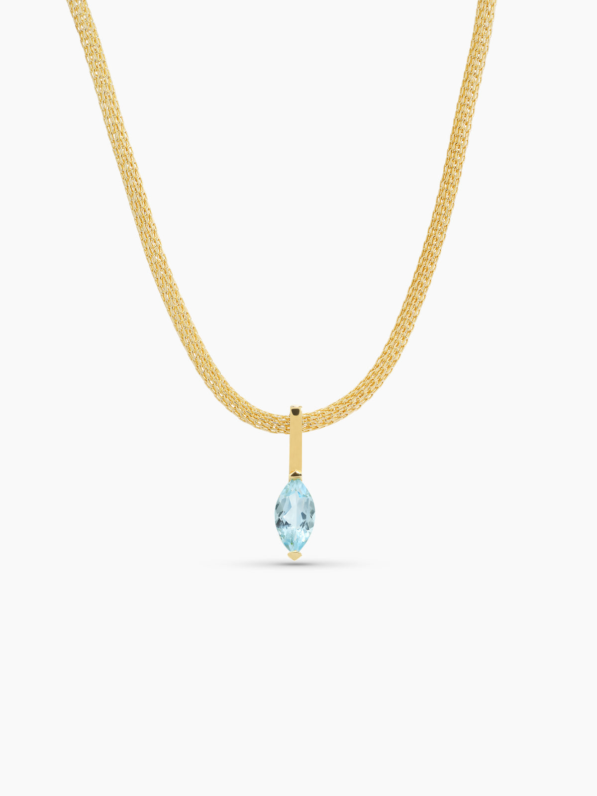Solraine Necklace, Sky Blue Topaz