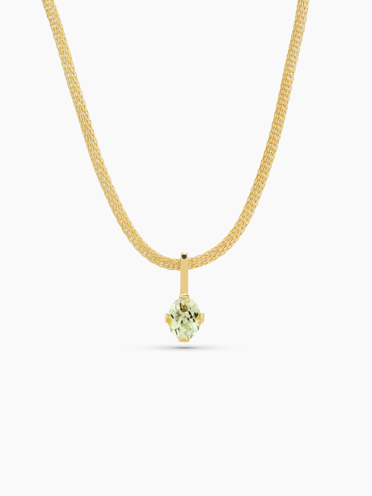 Solraine Necklace, Prasiolite